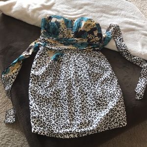 Adorable animal and floral dress